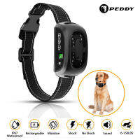 ZZOOI 9 Levels Pet Dog Rechargeable Anti Bark Control Collar training Waterproof Stop Barking Dog Ultrasonic Training No Bark Collar