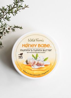 WILD FERNS (ไวล์ดเฟิร์นส) HONEY BABE MUMMYS TUMMY BUTTER PURE MANUKA HONEY ฮันนี่ เบบ มัมมี่ ทัมมี่ บัตเตอร์ น้ำผึ้งมานูก้า สำหรับแม่เด็ก 175 g.