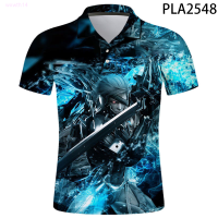 【high quality】  2020 New 3d Printed Metal Gear Solid Polo Shirt Men Cool Streetwear Fashion Camisas Harajuku Short Sleeve Casual Hombres Ropa