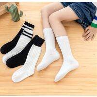 New Kids Cotton Sport School Students Socks Cotton Black White Socks for Boys Girls Slouch Socks Baby Toddler Socks 1-10Y