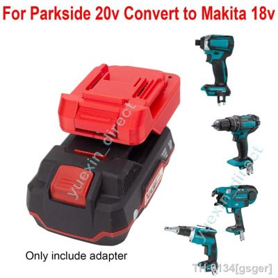 ℡ gsger adaptador de bateria para Lidl Parkside X20V converter Makita ferramentas sem fio não incluídas e