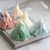 Handmade Iceberg Candle Aromatherapy Candle Home Decoration Blue Fragrance Candle Decoration Birthday Gift Box Table Tea Wax