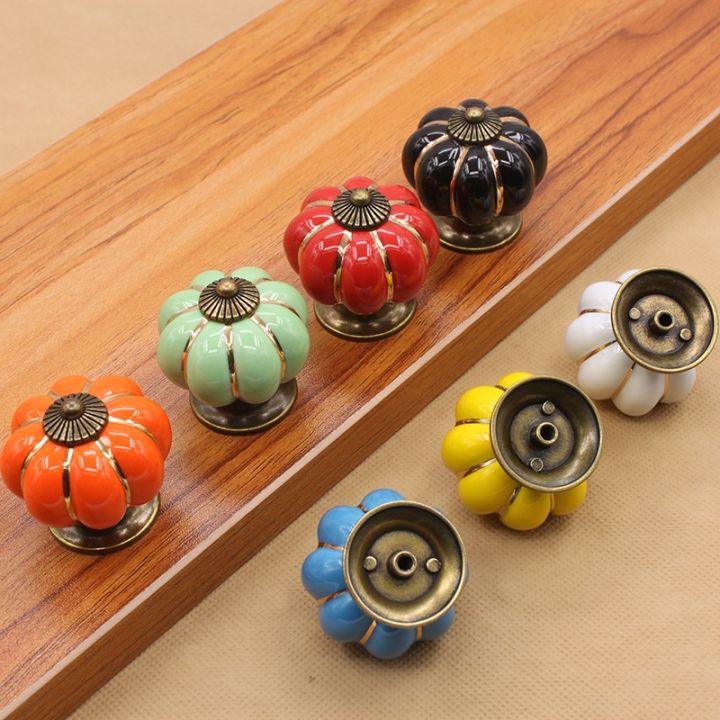lz-40mm-pumpkin-ceramic-handles-drawer-knobs-single-hole-closet-door-handles-cabinet-handles-with-screws-furniture-handles