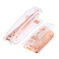 [HOT BYIIIXWKLOLJ 628] 2022 New Clear PS Rose Gold Stapler Hole Punch เครื่องใช้สำนักงาน