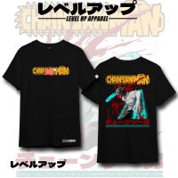 S-5XL เสื้อยืดแขนสั้นลําลอง พิมพ์ลายการ์ตูนอนิเมะ Chainsaw Man แฟชั่นสตรีท สําหรับผู้ชาย และผู้หญิงS-5XL