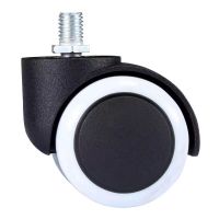 2 inch universal wheel threaded caster executive office chair caster furniture caster PU nylon white black gray