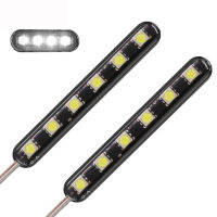 12โวลต์6 LED S Trobe แถบแสงรถยนต์รถจักรยานยนต์ LED กลางตารางแฟลชเตือนฉุกเฉินใบอนุญาตโคมไฟอัตโนมัติ Moto อุปกรณ์เสริม