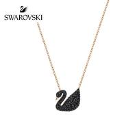 Swarovski ICONIC SWAN necklace fashion black SWAN crystal necklace female clavicle chain choker necklace 5347329