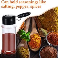 50Pcs Plastic Spice Jars with Shaker Lids Spice Containers Plastic Spice Bottles Seasoning Shaker Jars 3.3Oz/100Ml