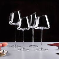 【CW】✻◐  4/2/1Pc High-end Stem Goblet Wine Glass Cup Bordeaux Burgundy Wedding Glassware