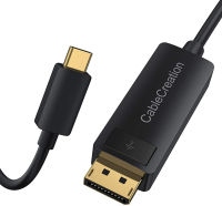 8K USB C to DisplayPort Cable 6FT (8K 60Hz, 4K 60Hz,4K 144Hz, 2K 165Hz), CableCreation Type-C(Thunderbolt 3) to DP 1.4 Adapter HBR3 32.4Gbps, Compatible for MacBook Pro/Air, Valve Index, Oculus Rift S ABS 8K 60Hz