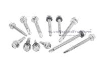 สกรูเกลียวปล่อยปลายสว่านหัวเหลี่ยมสแตนเลส สกรูยิงเมทัลชีท Stainless Steel Hexagon, Self Tapping, Metal Sheet Screw