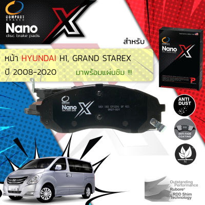 COMPACT Front brake pads for Hyundai H1 ,Grand Starex Year 2008-2020 Compact NANO X DEX 182 Year 08,09,10,11,12,13,14,15,16,17,18,19,20