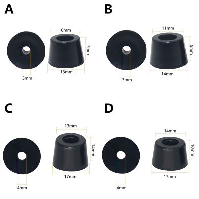 Xinyi3แผ่นรองขา10ชิ้นดูดซับแรงกระแทกขาเฟอร์นิเจอร์อุปกรณ์ป้องกันพื้นยางสีดำกันลื่นเก้าอี้โต๊ะ
