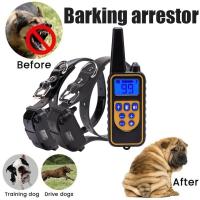 ZZOOI Waterproof Dog Training Collar Rechargeable 800m Pet Dog Anti Barking Device 100 Gears Adjustable Kits for Medium Large Breed