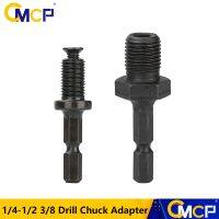 CMCP Pengeboran Bit Aksesori Chuck Bor Adaptor 1/4 Hex Shank Adaptor untuk 1/2 3/8 Thread Pria W mundur Sekrup untuk Chuck Bor