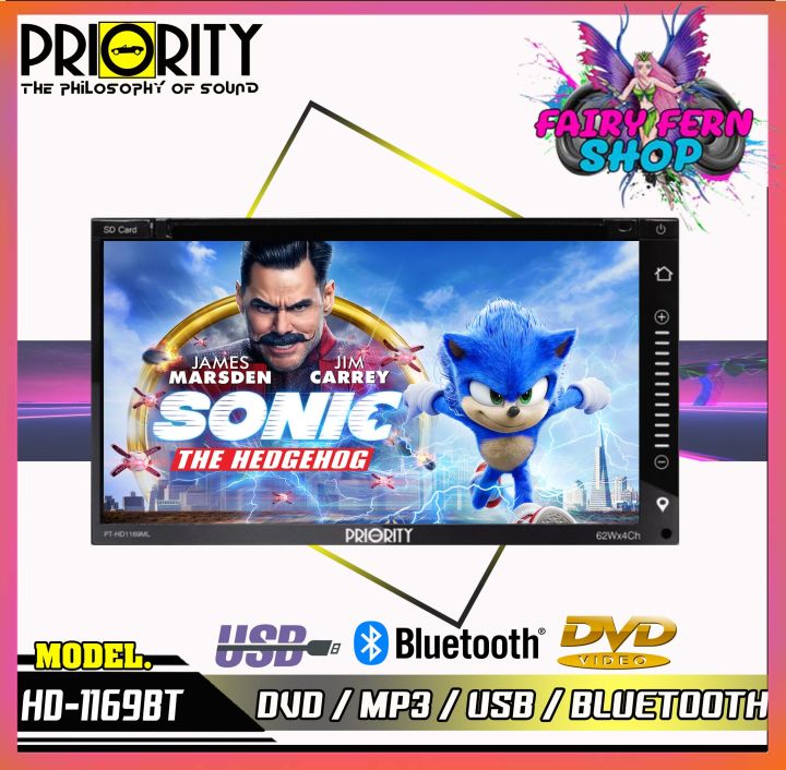 ส่งด่วนในไทย-priority-dvd-1169ml-เครื่องเสียงรถยนต์-จอ-2din-มีบลูทูธ-วิทยุติดรถยนต์-ต่อกล้องถอยได้หน้าจอ-6-95นิ้ว-วิทยุ-dvd