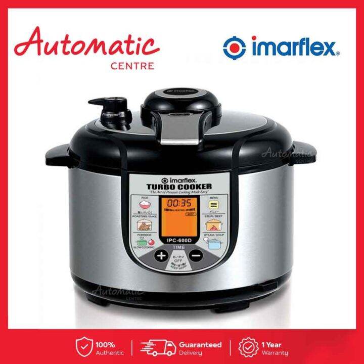 Imarflex IPC 600D Pressure Cooker with 7 Safety Features Lazada PH