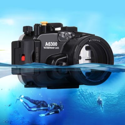 PULUZ เคสดำน้ำลึก40ม. กล้องกันน้ำสำหรับ Sony A6300