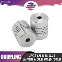 MHCN 2PCS LR-D D19L25 Aluminium Coupling Inner Hole 6mm-10mm Flexible CNC Motor Jaw Shaft Coupler