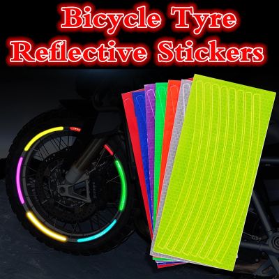 【CW】 2022 Tyre Reflective Stickers Car Felly Wire Mountain Wind Wheels Accessories 6 Color