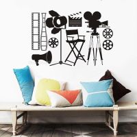 [COD] Wall Decal Movie Filming Tools Poster Theater Sign Vinyl Sticker Removable Interior Studio LL2153