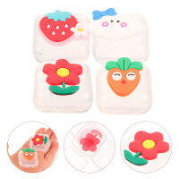 OULII 4PCS mini earplug case cases ที่ว่างเปล่ากับ Lid Earplug Earplug Jewelry Boxes สำหรับการเดินทาง