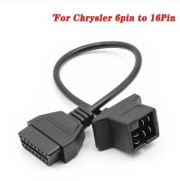 【hot】┋  Chrysler Dodge 6 pin OBD1 to OBD2 Convert Cable Car Code Reader Diagnostic  Wire