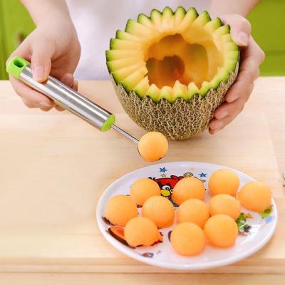 Original High-end Stainless steel fruit ball digger creative ice cream scoop watermelon spoon fruit ball scoop fruit digger