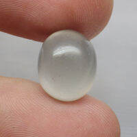 พลอย มูนสโตน มุกดาหาร เหลือบ ขาว ธรรมชาติ แท้ ( Unheated Natural White Flash Moonstone ) หนัก 7.33 กะรัต