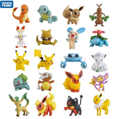 New 3-8CM Pokemon Hot Cartoons Movie Anime Figure Pikachu Vulpix Eevee Venusaur Collection Pet Action Model Toys Gifts