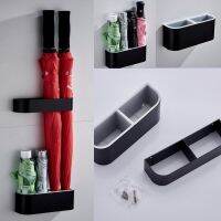 (Xiaoai Home)ชั้นวางสีทึบติดผนังสีดำร่มแบบติดตั้งสำหรับบ้าน