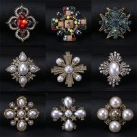 【hot】◐¤☢  Classic Fashion Enamel Baroque Brooches Pins Men Luxury Rhinestone Badges Wedding Corsage Brooch