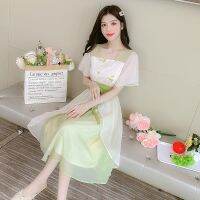 2022 new Han elements improved daily dress summer dress Chinese style Hanfu female fairy ancient style elegant and chic