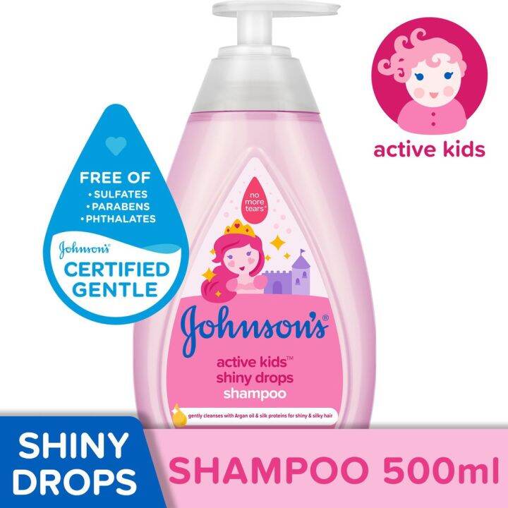 Johnson's Baby Shampoo Active Kids Shiny 200ml / 500ml (NEW) Lazada