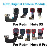 กล้องหน้าหลังสำหรับ Redmi Note 9S/Note9 Pro โมดูลกล้องหันหน้าไปทางด้านหน้าเซลฟี่ด้านหลังอะไหล่ชิ้นงอสำหรับเปลี่ยน