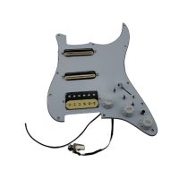 HR-Strat Guitar Pickups Humbucker Pickup Prewired loaded Pickguard Guitar Alnico 5 HSS Wiring Harness Push-Pull Single Cut Set