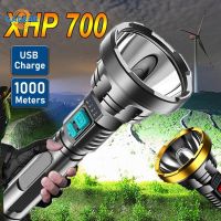 P700 Tactical LED Flashlight 10000LM Rechargeable Powerful Torch Outdoor Long Range 1000m High Power Lights Waterproof Camping