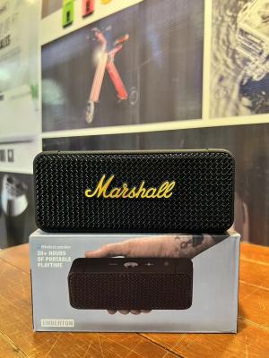 ลำโพงบลูทูธ Marshall M8 บอกเปอร์เซ็นต์แบตเตอรี่ เพิ่มเสียง/ลดได้ ลำโพงแบบพกพา Bluetooth ลำโพงมาร์แชลเลือกสีได้ สวยมาก.