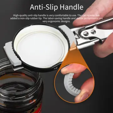 1pc Can Opener; Adjustable Jar & Bottle Opener; Multifunctional Stainless  Steel Manual Can Opener Jar Lid Gripper; Easy Open Adjustable Jar Opener