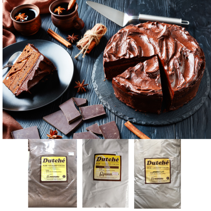 Dutche Pure Alkalized Unsweetened Cocoa Powder Special, Dark, and