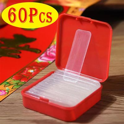 60Pcs/Box Double Sided Stickers Tape Transparent Non-marking Strong Adhesion Tapes Easy To Cut High-adhesive Double Faced Tapes Adhesives  Tape