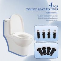 4 Pack Toilet Seat Screws Toilet Seat Hinges Bolt Expanding Rubber Top Nuts Screw Fixings Fix WC Blind Hole Fittings