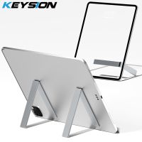 KEYSION Durable Mini L Shaped Tablet Stand Foldable Aluminium Alloy Plate Stand Table Holder Bracket for iPad Huawei Samsung Pad