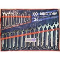 โปรแรง ชุด ประแจ แหวนข้าง KINGTONY 6 - 32 [ คิงโทนี่ ] 26 ชิ้น Pcs. / ชุด Set รุ่น 1226 MR [ 1226MR ]