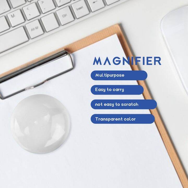 2-inch-magnifying-dome-portable-paperweight-8x-magnifier-clear-reading-aid-magnifying-glass-dome-easy-to-glide-for-reading-books-map-newspaper-and-magazine