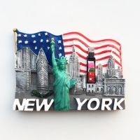 ▫✘ America New York Travelling Souvenirs Fridge Magnets USA Tourist Souvenirs Magnetic Stickers for Photo Wall Creative Home Decor