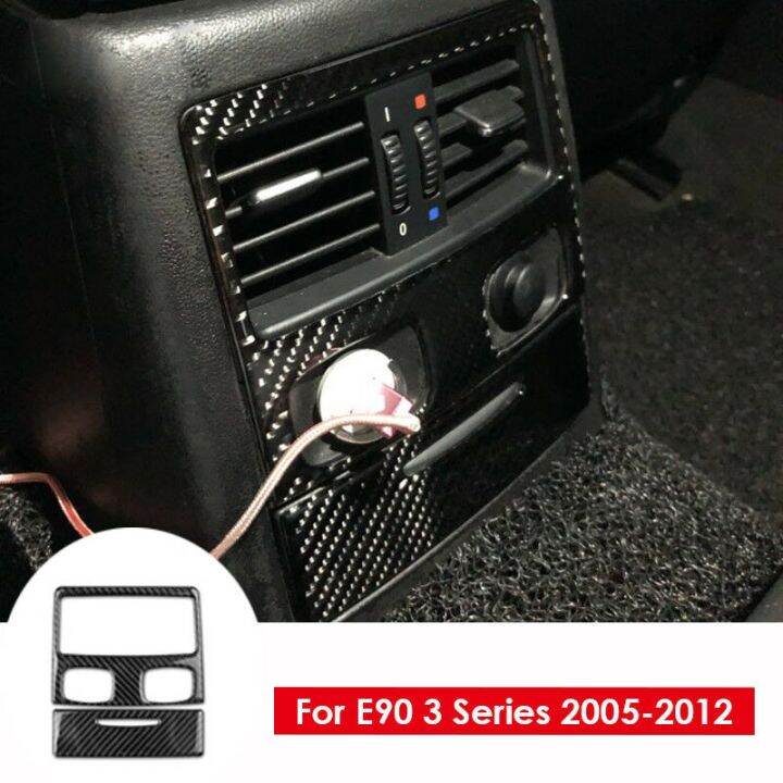 huawe-for-bmw-e90-3-series-2005-2012-carbon-fiber-interior-rear-air-outlet-cover-trim