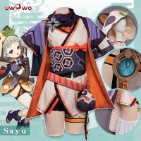 UWOWO Game Genshin Impact Sayu Cosplay Costume Halloween Outfit Sweet Cute Uniform Dress Party Role Play