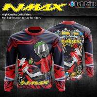 2023 Newshirt ระเหิดเต็ม Nmax ย์แขนยาวไทยมองหาสำหรับผู้ขับขี่3d พิมพ์แขนยาวรถจักรยานยนต์ย์ขนาด Xxs-6xl